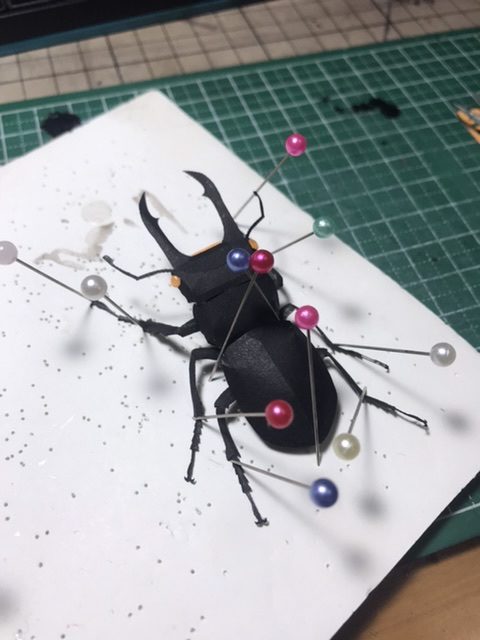 コクワガタ　ペーパークラフト　#5