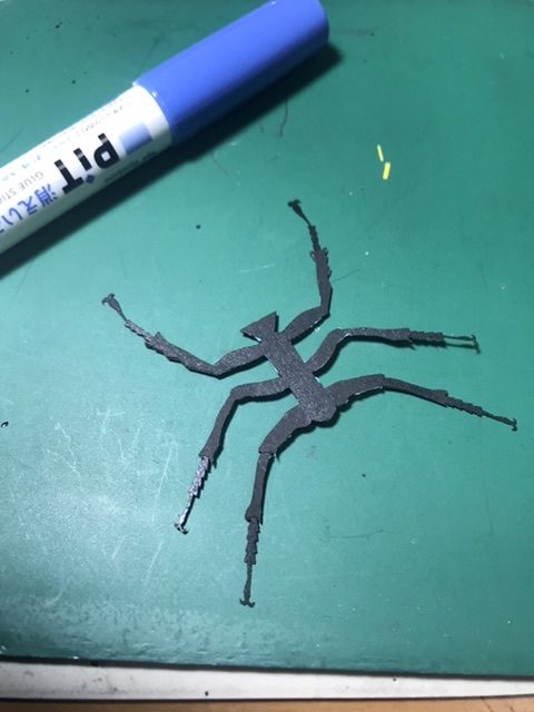 コクワガタ　ペーパークラフト　#1-4