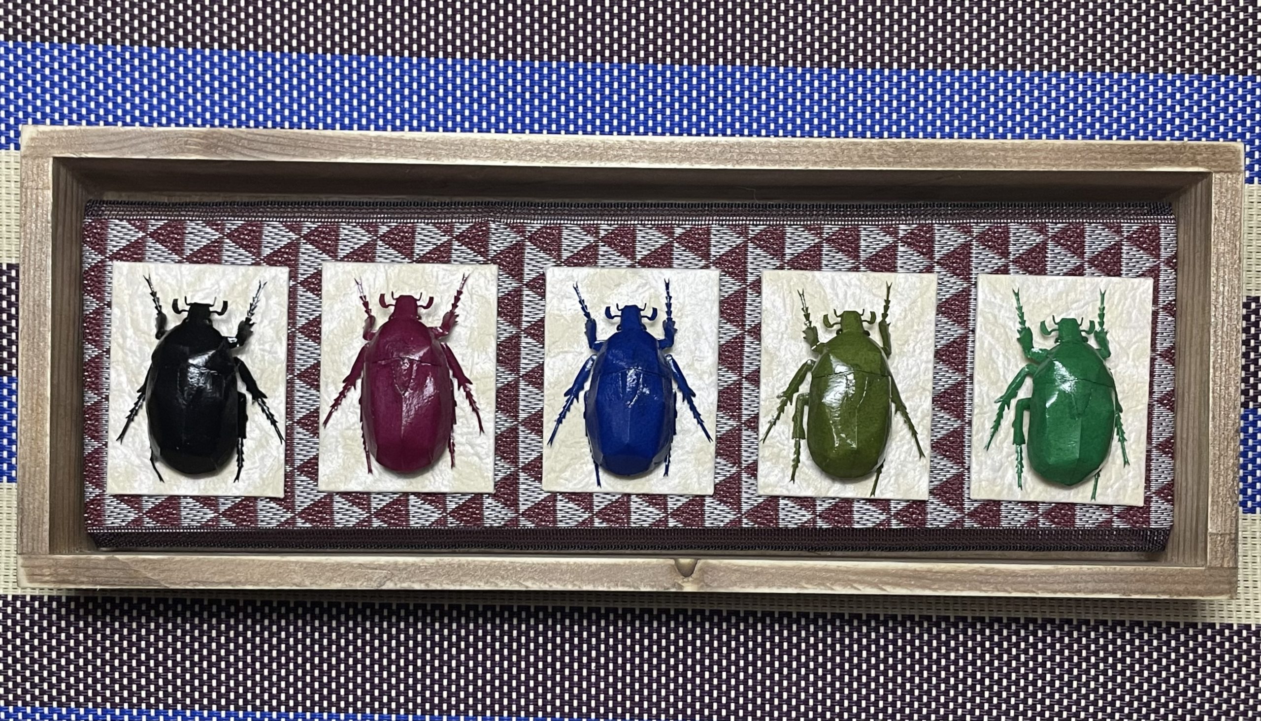 カナブン　5色　ペーパークラフト　#19